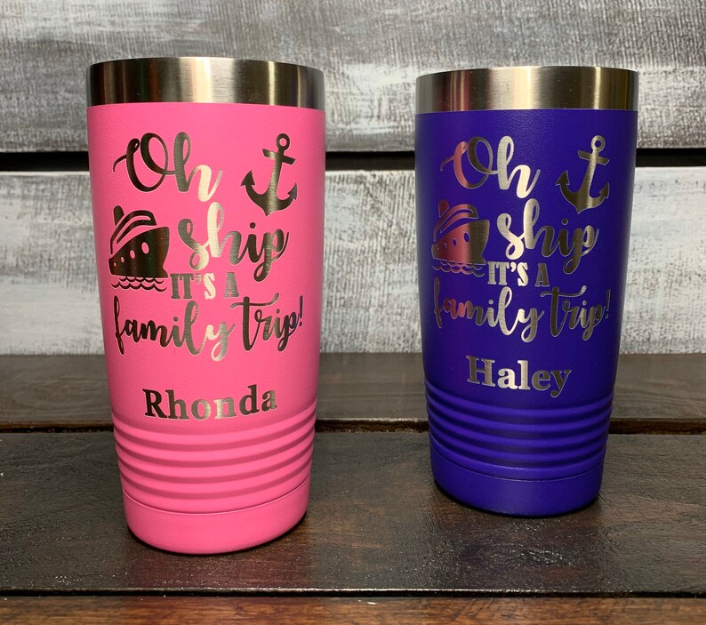 20 oz Personalized Cruise Tumblers Cruise Mug Family Cruise Etsy