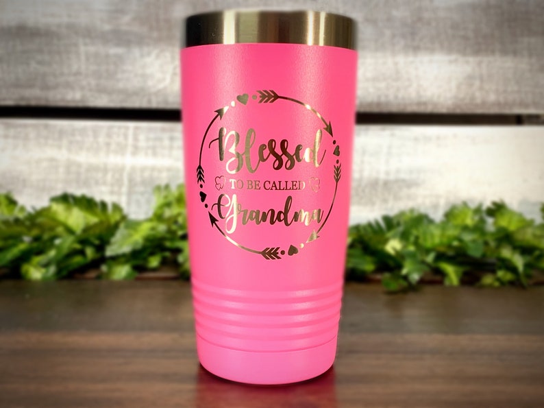 Download 20 oz Engraved Blessed Grandma Tumbler Grandmom Tumblers ...