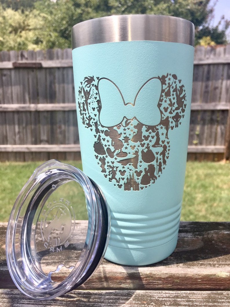 20 oz Engraved Stainless Steel Tumbler Disney Tumbler Minnie Etsy