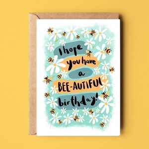 Have a Bee-autiful Geburtstagskarte | Umweltfreundlich recycelte Geburtstagskarte | Hummel Biene Lover Karte