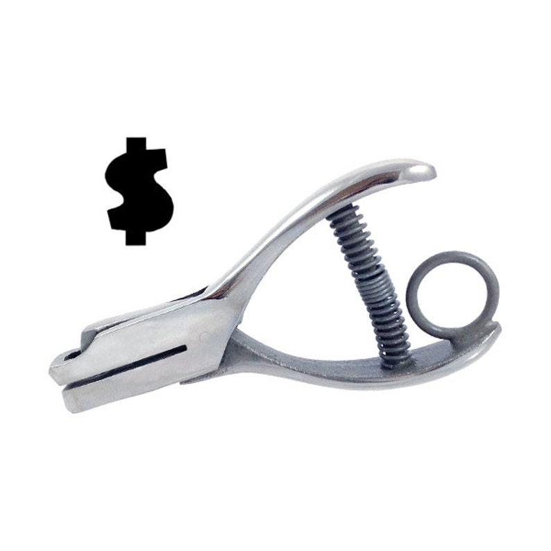 Hole Punch Dollar Sign 3/16 Etsy