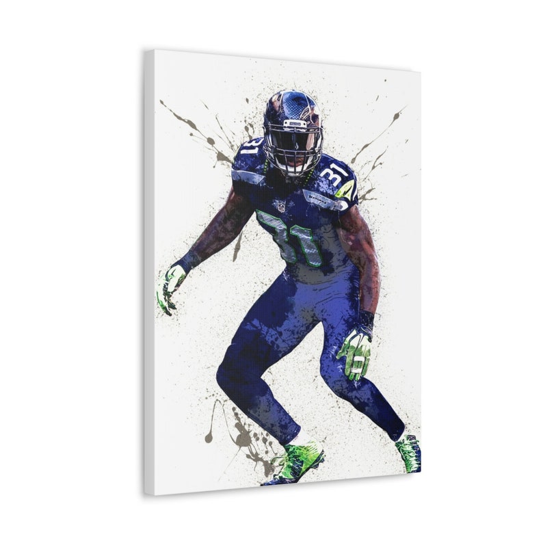 Kam Chancellor Poster Seattle Seahawks Canvas Wrap Fine Art - Etsy