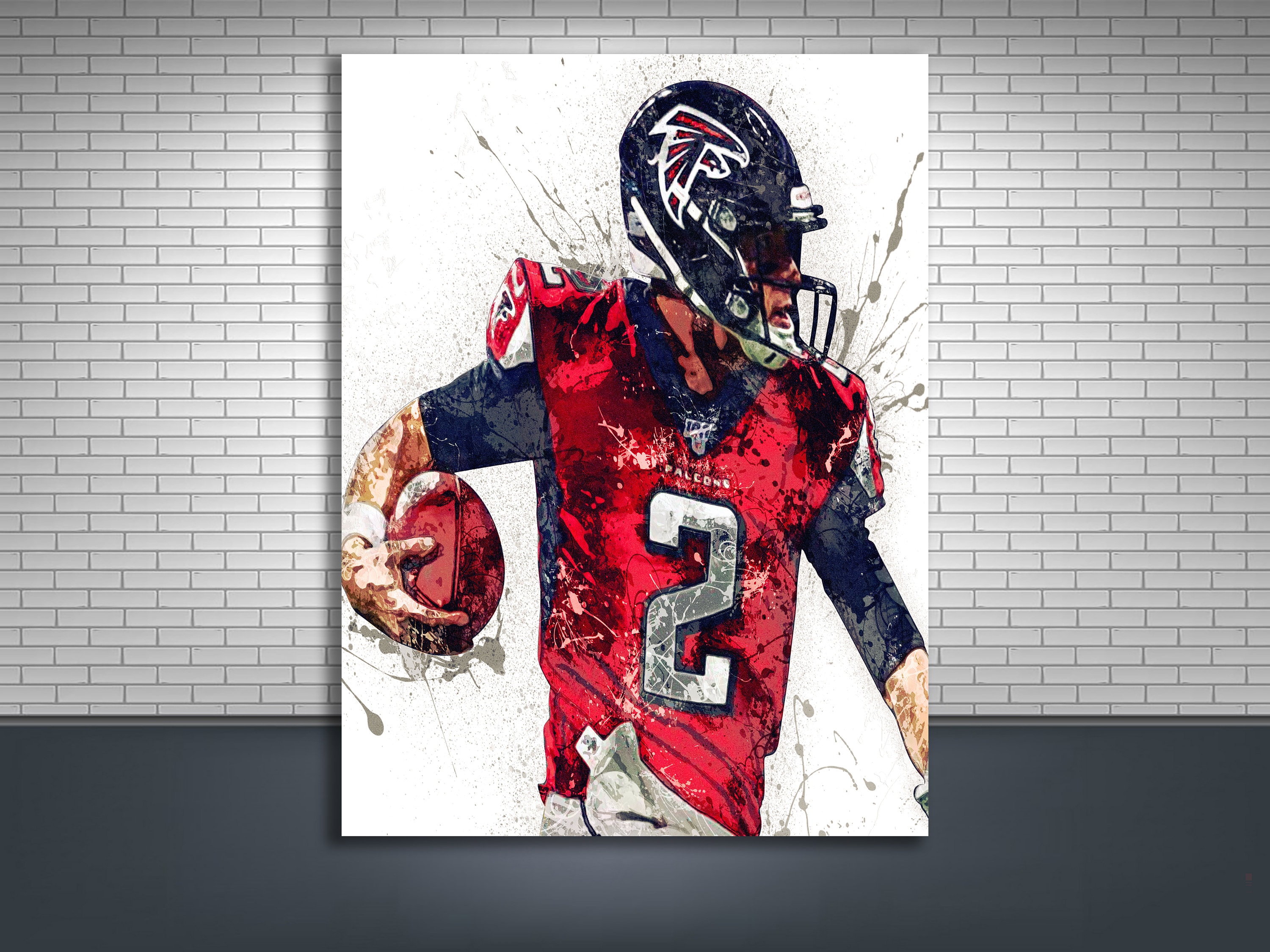 Discover Matt Ryan Poster - Atlanta Falcons - Canvas Wrap, Man Cave, Bar, Game Room, Kids Room