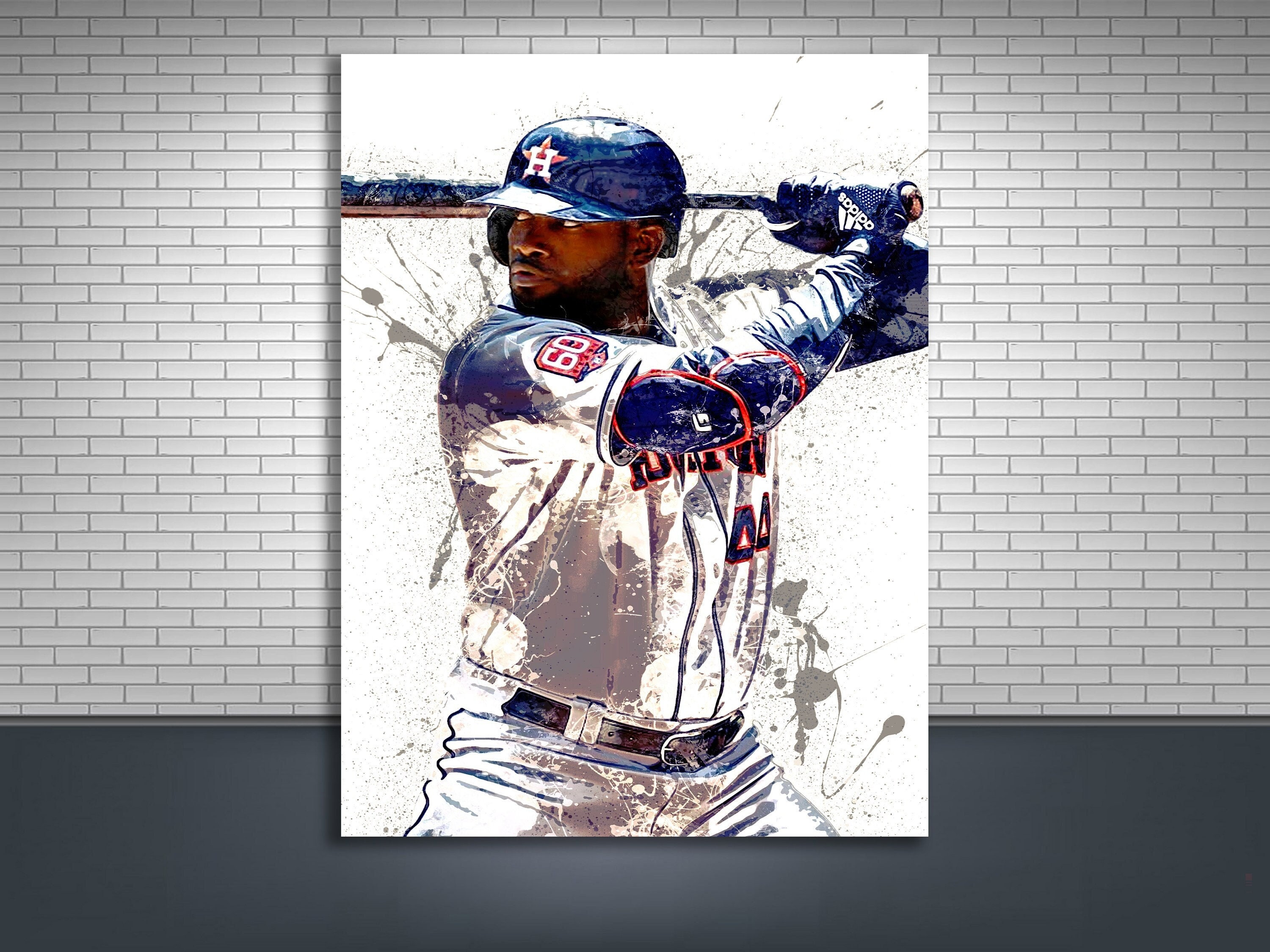 Discover Yordan Alvarez Poster, Houston Astros, Canvas Wrap, Kids Room, Man Cave, Bar, Game room