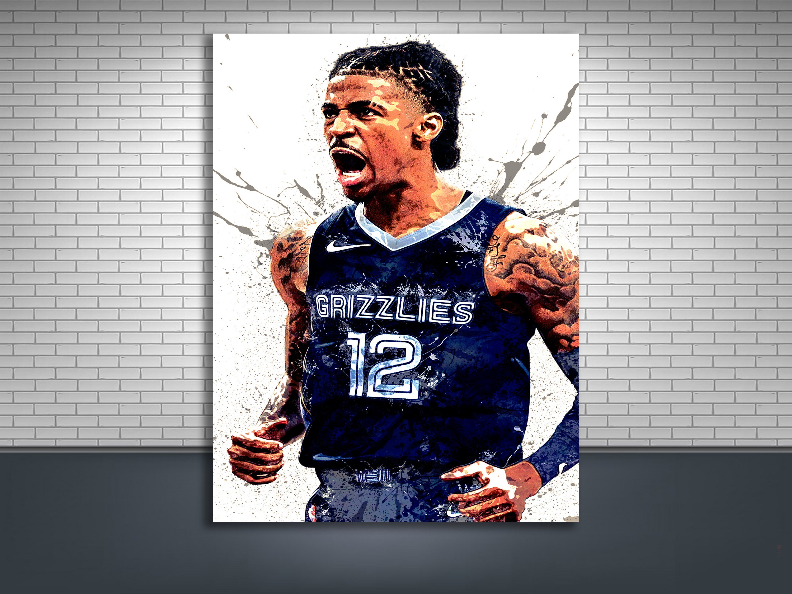 Discover Ja Morant Poster, Memphis Grizzlies, Canvas Wrap