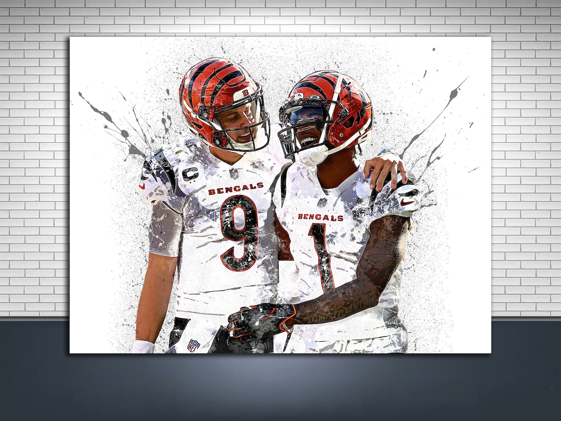 Joe Joe Burrow and Ja'Marr Chase Canvas or Poster
