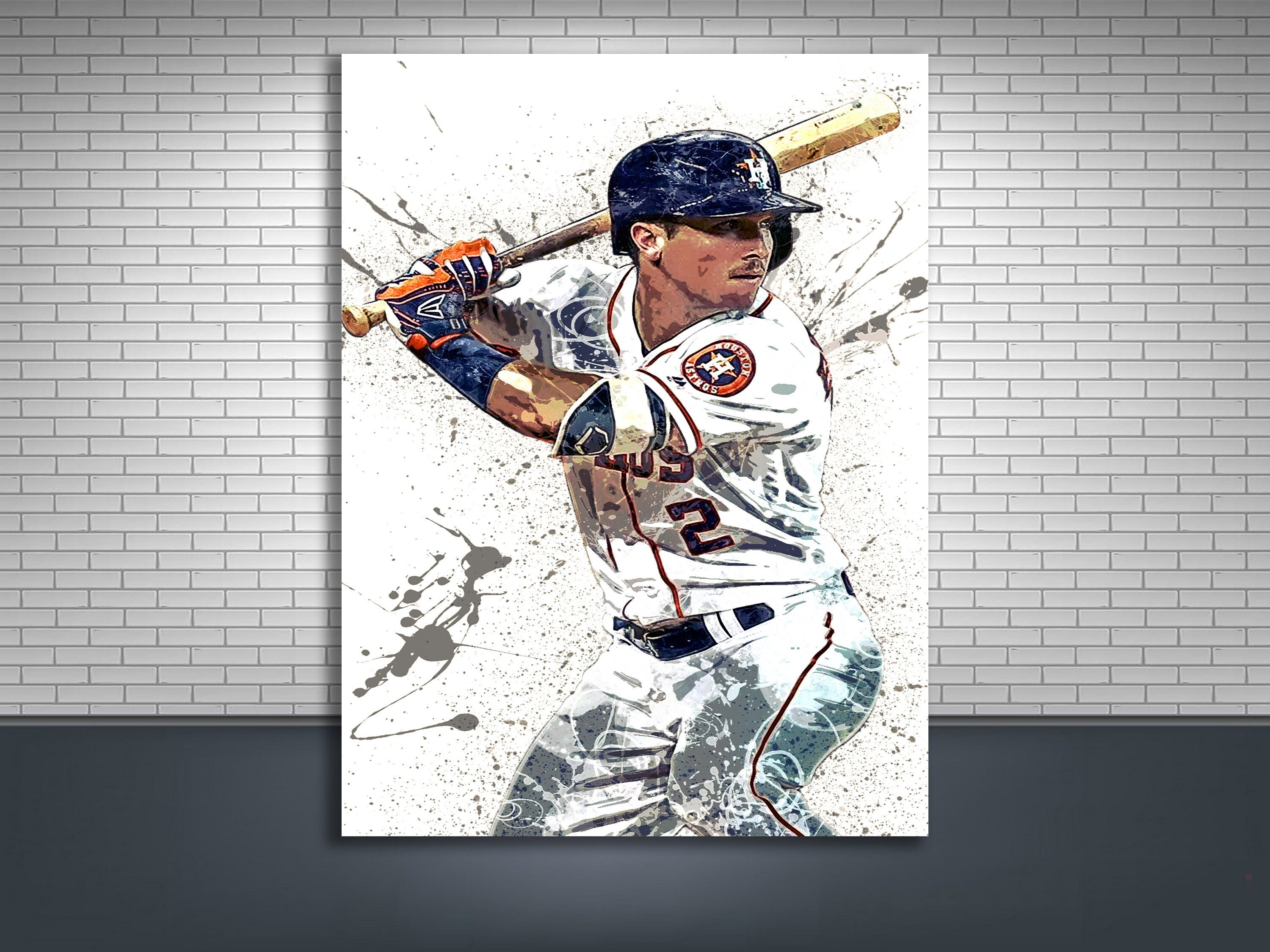 Discover Alex Bregman Poster, Houston Astros, Canvas Wrap, Poster Print, Man Cave, Bar, Game room