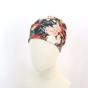 Cotton chemo hat for a woman