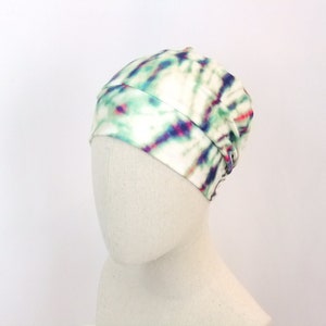 Summer chemo hat, tie dye print