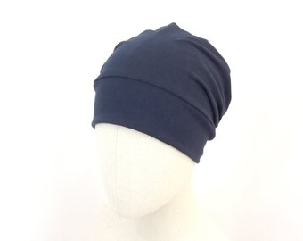 Cotton chemo hat, unlined cancer beanie