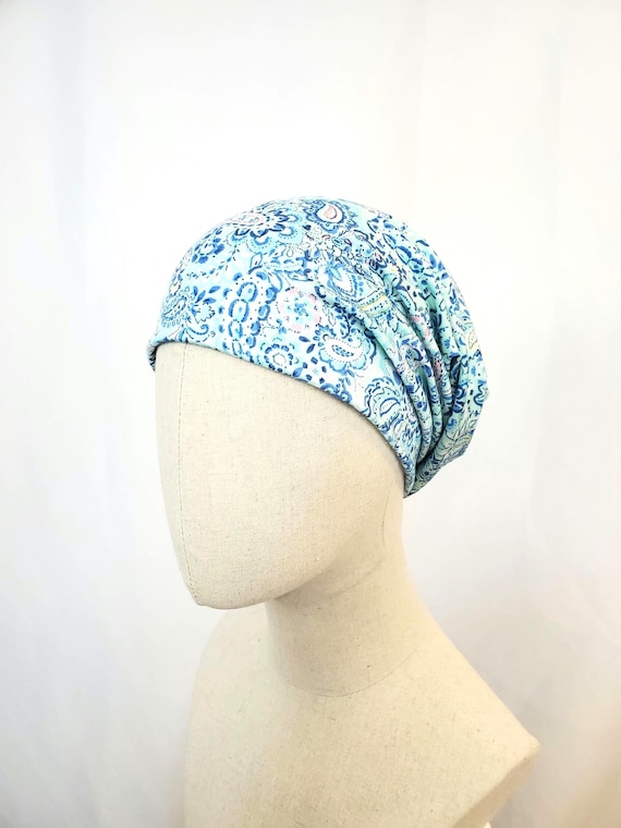 Soft Chemo Beanie Baseball Cap with Paisley Pattern C.C Criss-Cross Ponytail Cap Paisley Pattern for Women  main image 3
