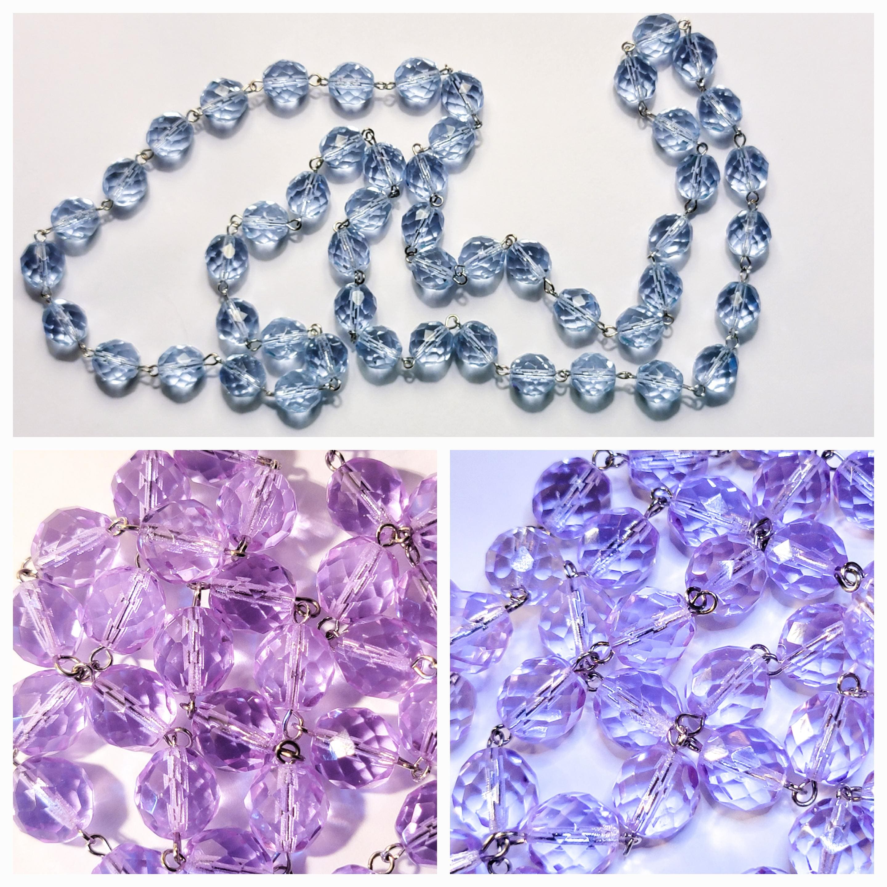 Neodymium Glass Necklace Color Changing Alexandrite Glass Faceted
