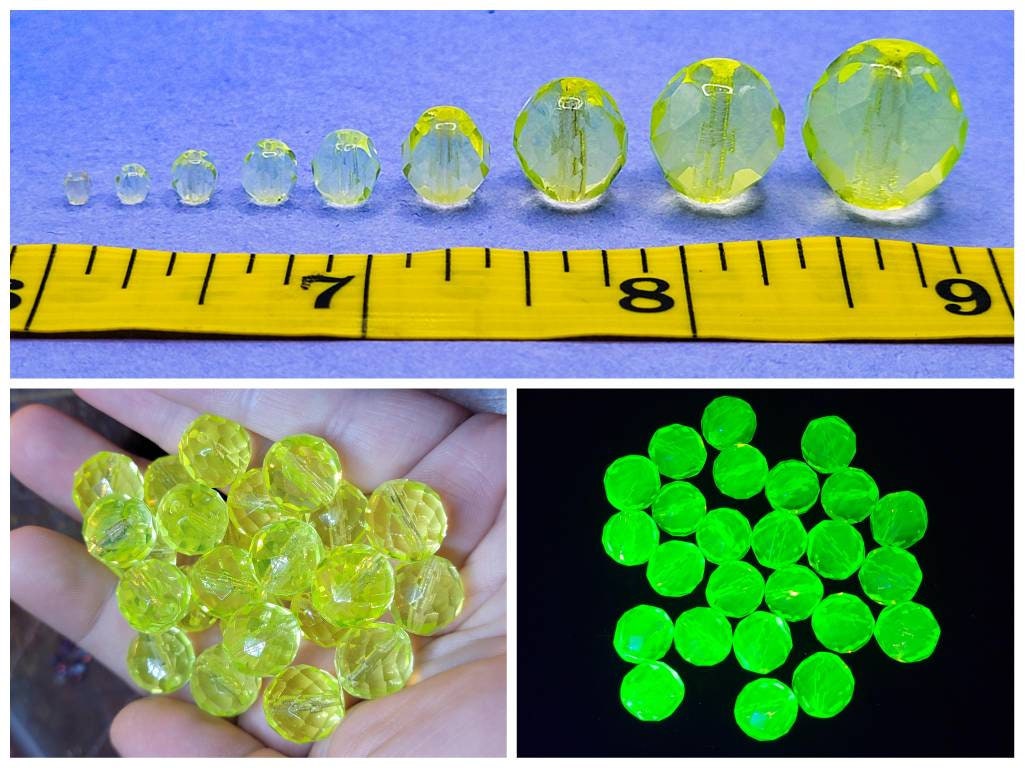 2mm Round Glass Beads, Atlantic Green Luster Iris (Qty: 50) - Jill