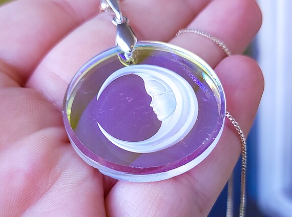 Swarovski crescent moon necklace deals