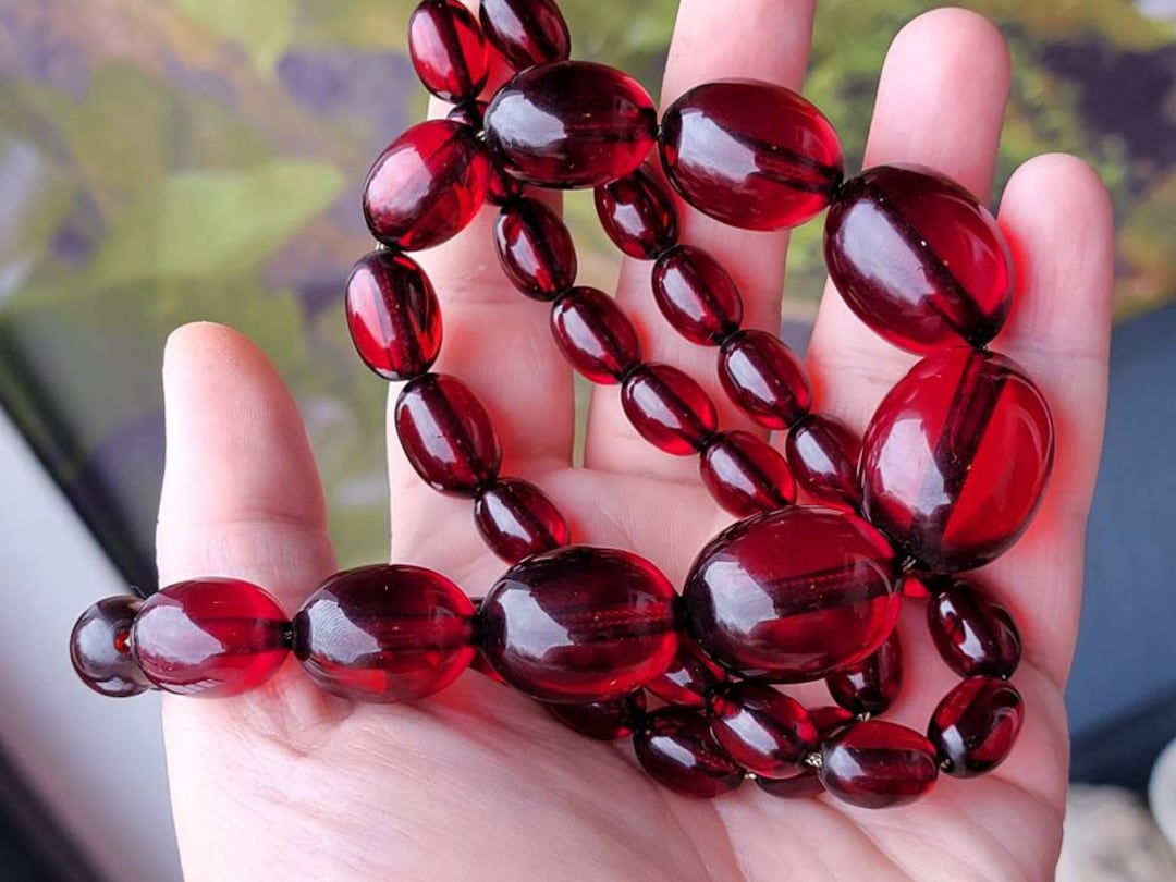 Moroccan Cherry Amber Resin Beads (Petite) — The Bead Chest