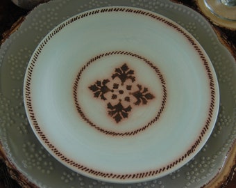 Vintage Salad & Dessert Pottery Plate, Modern Ceramic Plate, Handmade Dinnerware, Handmade pottery plate, MumGaya Ceramics