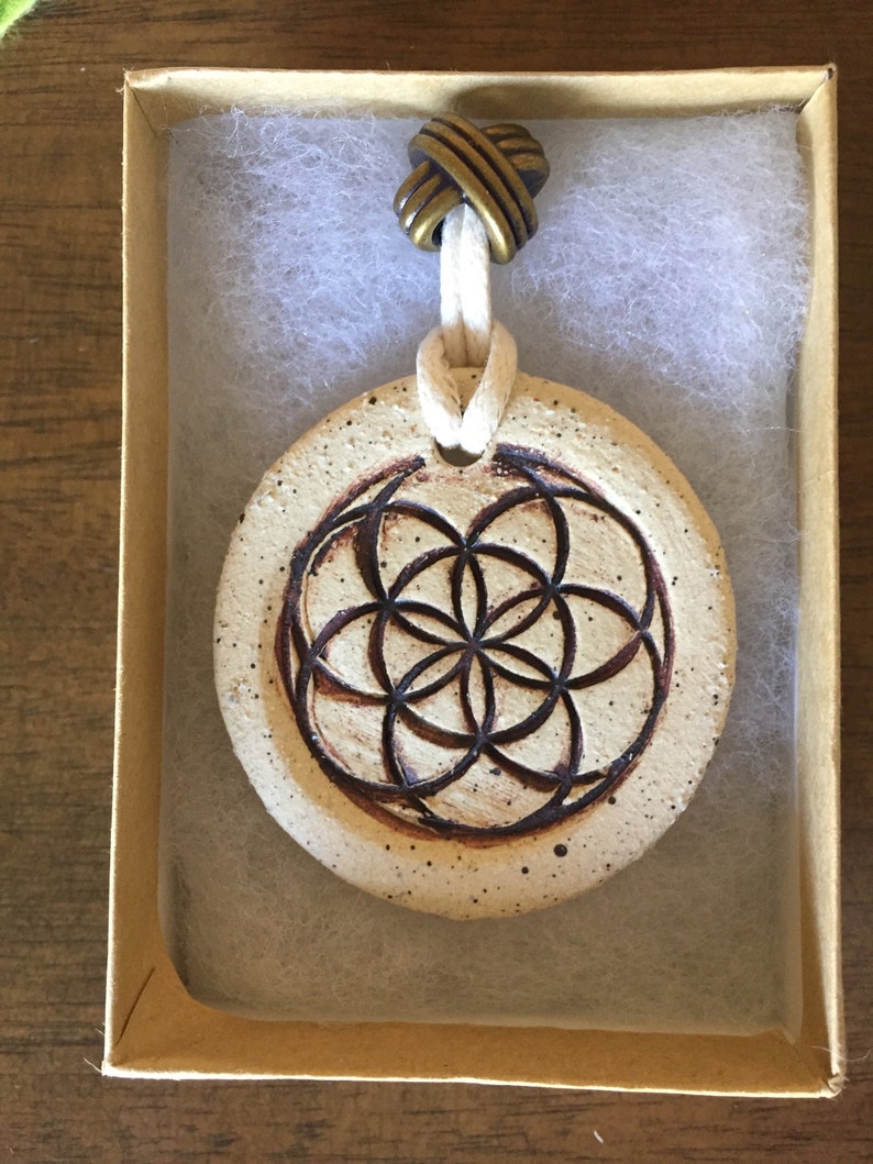 Seed of Life necklace//holistic necklace//Sacred Geometry Necklace//Sacred Geometry Jewelry//Metaphysical jewelry//Spiritual Jewelry/MumGaya image 1