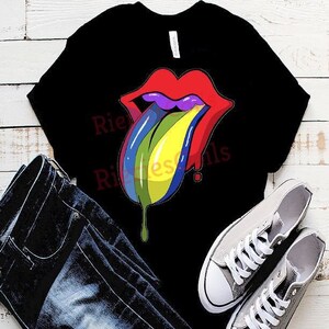 Rainbow Dripping Mouth Design 1 Download, Vector Clipart, Jpg, Png, Svg