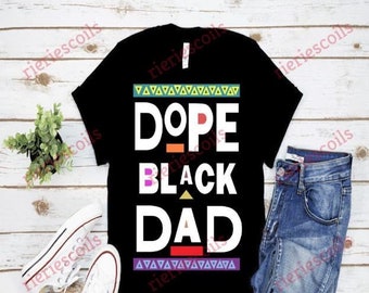 Dope Black Dad Printable Design Vector Clipart, Jpg, Png, Svg