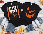 Funny Matching Couples, Peter Peter Pumpkin Eater Costume Decoration Design 1b Printable Download Digital Vector Clipart, Jpg, Png, Svg