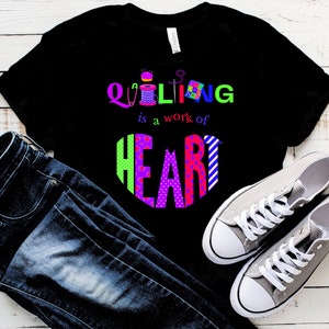 QUILTING is a Work of HEART, Quilter Design 8 Svg, Png, Pdf, Jpg Digital Download Files