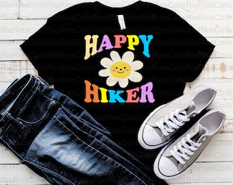 Happy Hiker Daisy, Camping, Rock Climber, Outdoors Design 1, SVG, Png, Jpg, Pdf, Digital Download