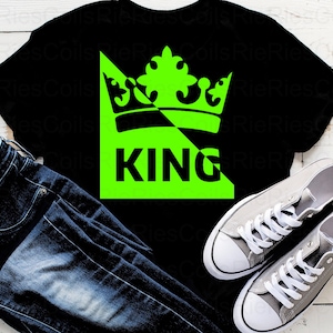 KING Crown Green Self-Empowerment, Self Esteem Design, Juneteenth, Black History Month Design 1, Svg, Png, Jpg, Pdf, Digital Download