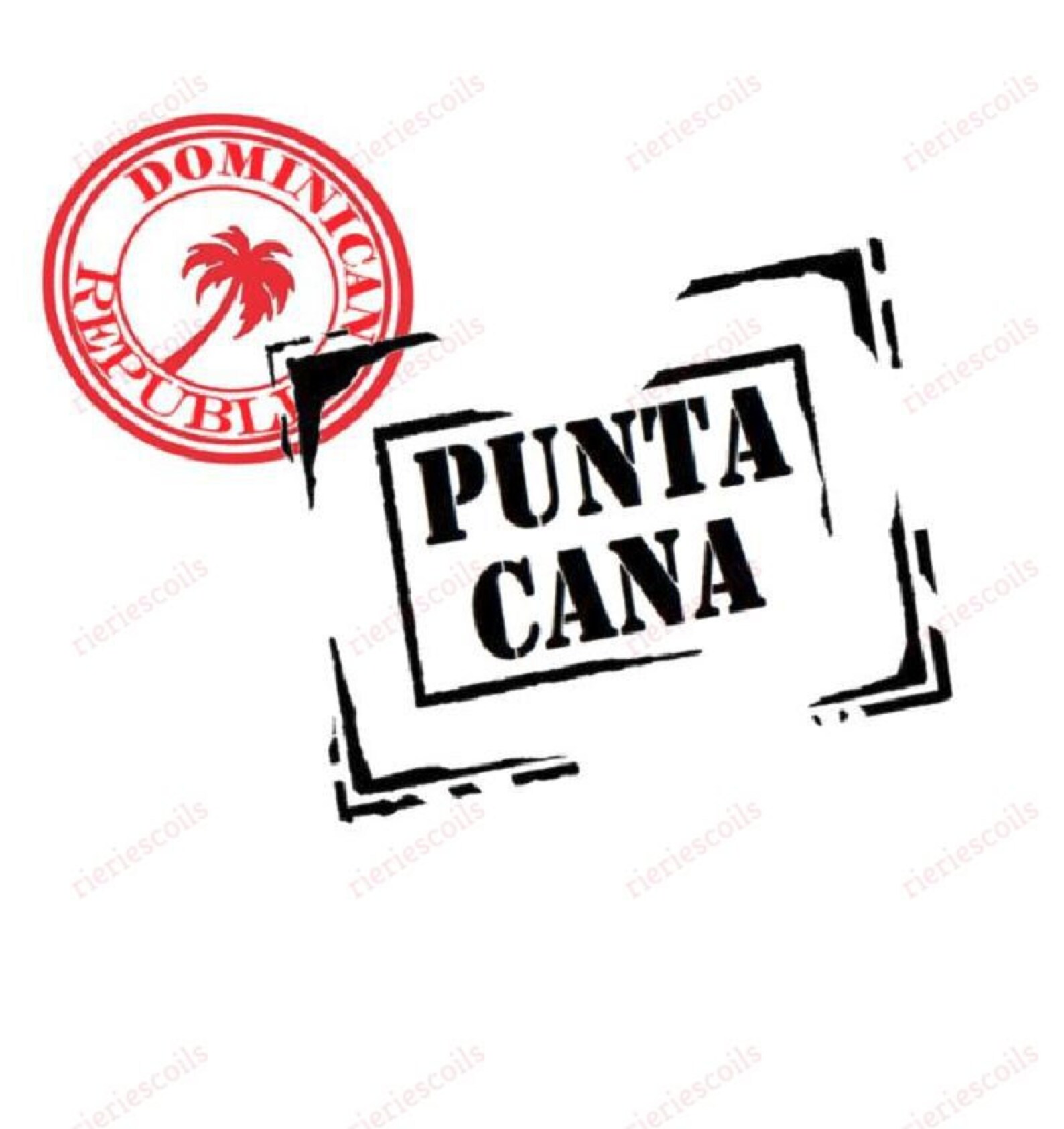 Punta Cana Passport Stamp Travel Design 1 That Can Be Etsy