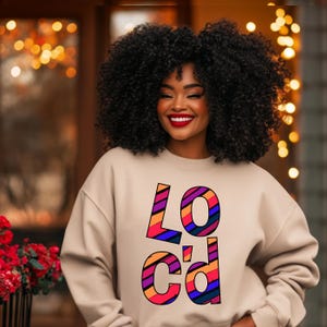 Loc&#39;d Design, Natural Hair Inspired Design, Dreadlocks Design, Sublimation Design, Instant Digital Download, PNG Files, 300dpi