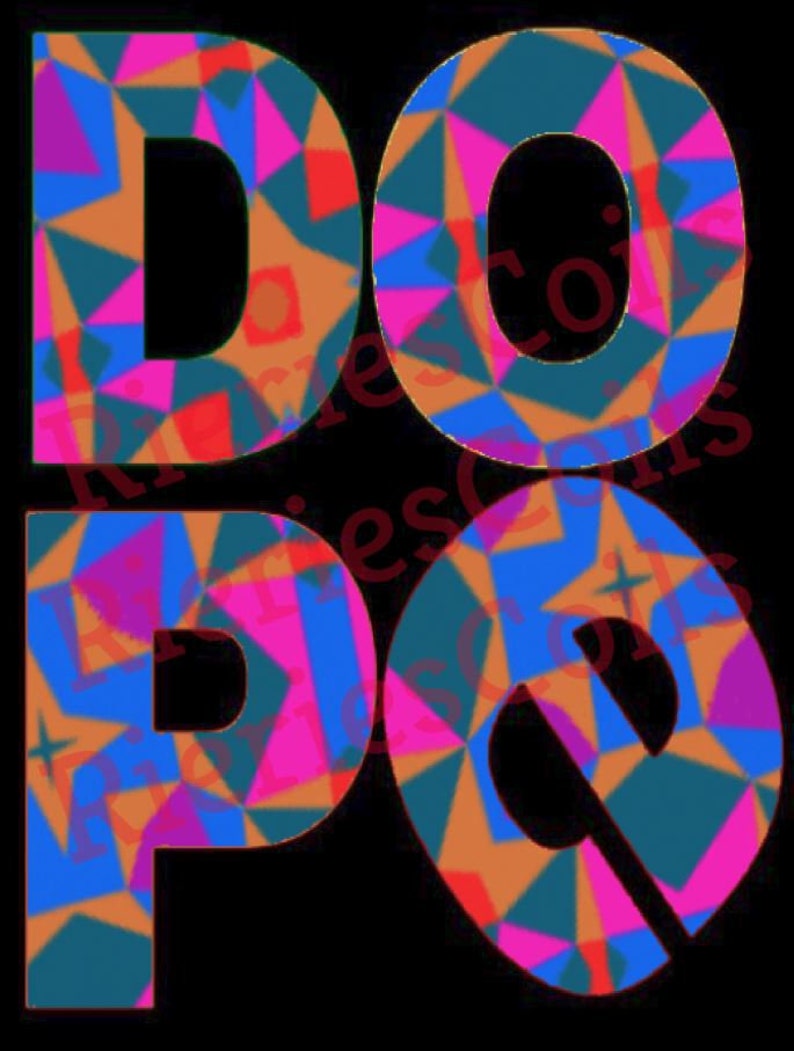 DOPE Word Art Abstract Design 3 Printable Design Vector Etsy