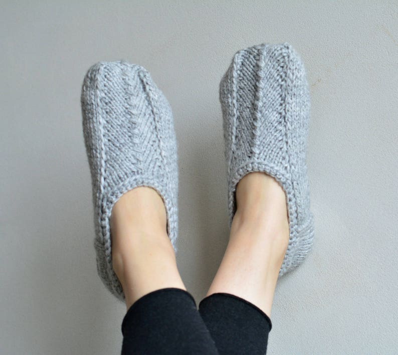 knitted slippers