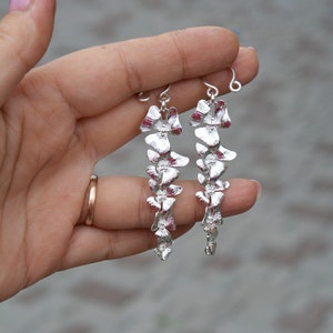 Silver Flower nipple nlamps non-piercing / Fake Piercing Nipple rings / Intimate Body Jewelry / Mature