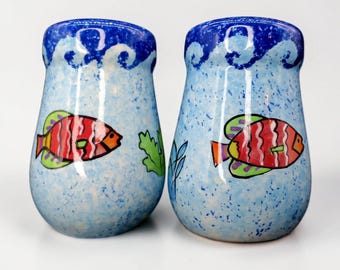 Pisces by Sango Fish Ceramic Salt & Pepper Shakers Set