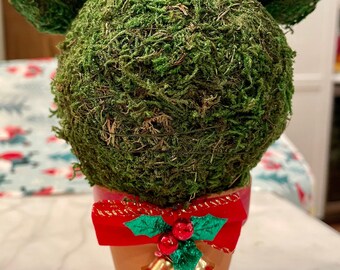 Christmas Mickey Topiary