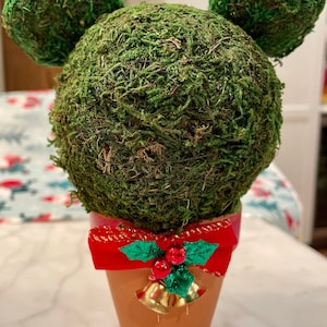 Christmas Mickey Topiary