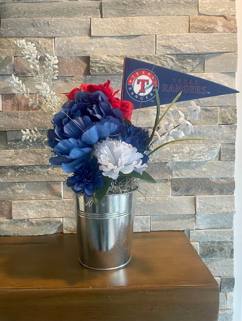 Texas Rangers Silk Floral Arrangement - Etsy