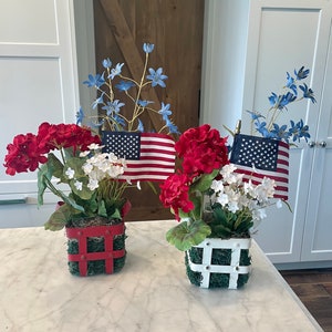 4th of July Patriotic Planter