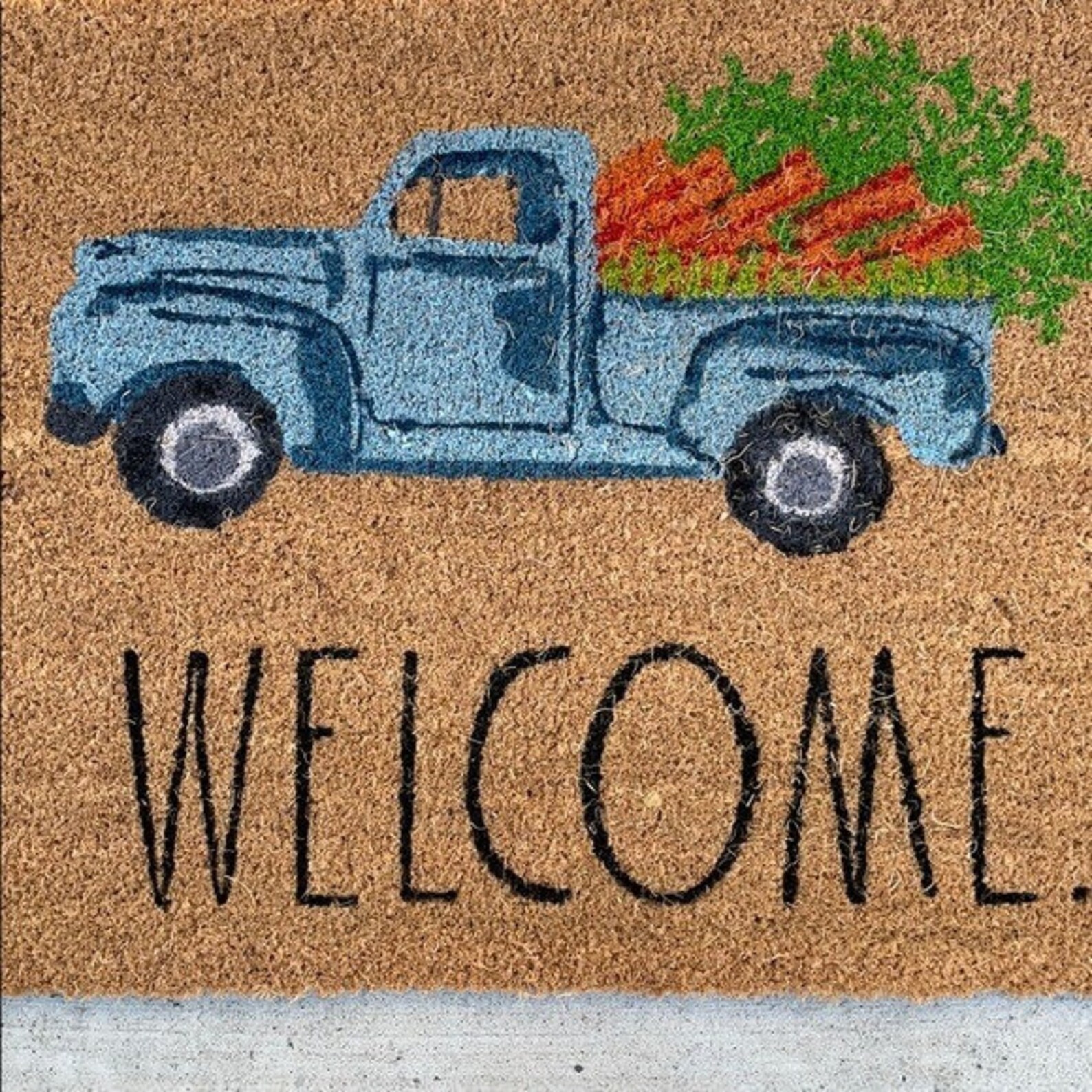 NWT RAE DUNN Straw Doormat 20x30 Etsy