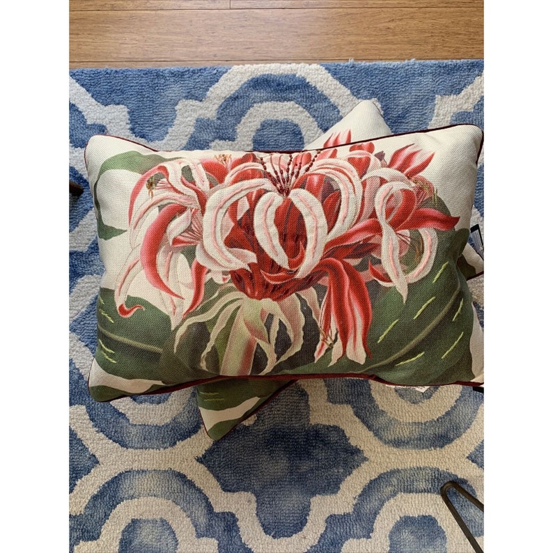 Set of 2 NY botanical Gardens Beaded Pillows