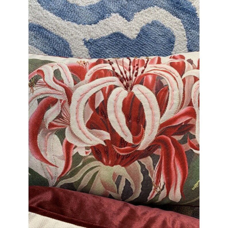 Set of 2 NY botanical Gardens Beaded Pillows