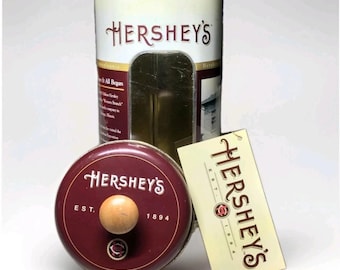 Hershey's "Where It All Began" Collectible Tin, Front Window, Wooden Knob, Hang Tag