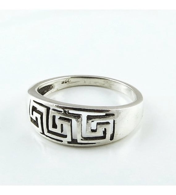 SOLID STERLING SILVER Ring, Handmade Silver Ring, Celtic Ring, Gift for Her, Sizes K L M N Free Post