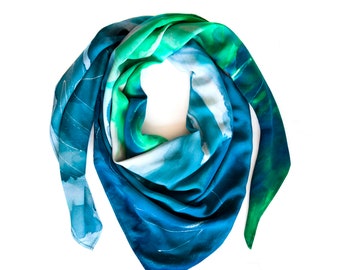 Beyond the End, LUXURY RAYON SCARF in green