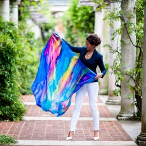 Rainbow Maker LUXURY SILK SCARF image 1