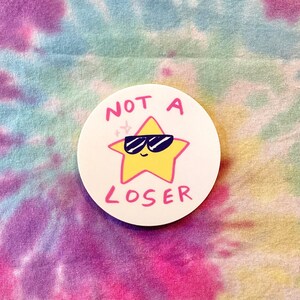 Not a Loser Vinyl Stern Sticker | Wasserabweisende | Wetterfeste