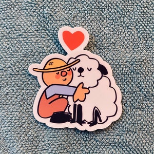 Lil Farmer et Sheepdog Vinyl Sticker | | résistant à l’eau Résistant aux intempéries