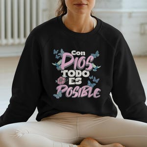 Con Dios todo es posible png sublimation design instant digital design