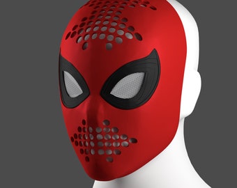 スパイダーマン トム・ホランド フェイスシェルマスク レンズ付き
