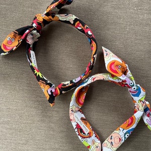 Headbands with character, Choose Black OR white background, Muppets,  themed bow band