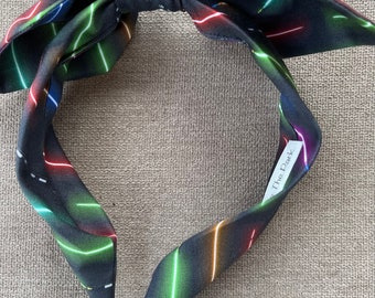 Headbands with character, Light Saber, Star Wars  themed bow band